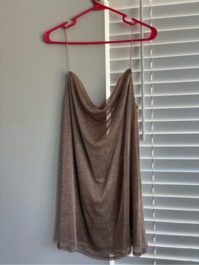 Show Me Your MuMu Kaia Slip Mini Dress - Mesh Rose Gold